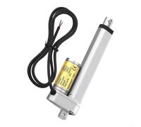 TONIXY Actuador lineal eléctrico 12V IP65 motor de aleación de aluminio 1500N carga, diseño silencioso de autobloqueo para automatización de ventanas y uso de rastreadores solares (100 mm)
