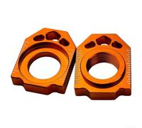 TONIXY Ajuste de cadena de motocicleta de aluminio CNC para Honda CR125 CR250 CRF250R CRF450R, naranja, ajuste de precisión para mejorar la alineación de la cadena y reducir el desgaste