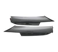 TONIXY Alerón divisor de borde de parachoques delantero para BMW Serie 3 E90 E91 M-Tech 2005-2008, alerón difusor de plástico PP negro brillante, actualización de estilo agresivo (fibra de carbono)