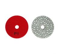 TONIXY Almohadillas de pulido de 3 pasos de 100 mm de 4 pulgadas en húmedo/seco para granito, mármol, hormigón, piedra, juego de discos de molienda de resina con parte trasera de nailon para acabado