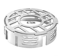 TONIXY Anillo de acero inoxidable resistente al viento para estufa de camping, concentrador de calor para quemadores de 3 a 4 garras, accesorio portátil de cocina al aire libre para senderismo