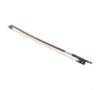TONIXY Arco de violín de sándalo rojo con crin de caballo blanco para violines, seda chapada en plata, arco recto para práctica de estudiantes principiantes (1/10)