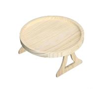 TONIXY Bandeja plegable para reposabrazos de sofá, soporte de madera para aperitivos, mesa auxiliar que ahorra espacio para bebidas, libros, mandos a distancia, decoración multifuncional para sala de