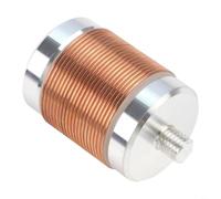 TONIXY bobina de inducción de onda corta M10 de los 40M para la antena Pac-12 JPC-7, plata del cobre del receptor de la señal del SW 150W