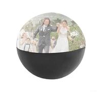 TONIXY Bola de video personalizada de 7 cm con luz, pantalla WiFi para aniversarios, cumpleaños y bodas, recuerdos en negro, blanco, naranja o rosa (negro)