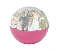 TONIXY Bola de video personalizada de 7 cm con luz, pantalla WiFi para aniversarios, cumpleaños y bodas, recuerdos en negro, blanco, naranja o rosa (rosa)