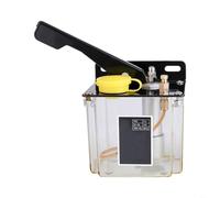 TONIXY Bomba de aceite manual de presión manual de 0,8 litros con conector de 6 mm para lubricación centralizada en máquinas herramientas, centros de mecanizado, equipos de moldeo por inyección (mano