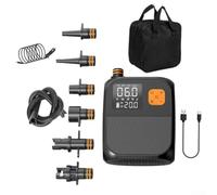 TONIXY Bomba de tabla de remo, bomba de aire eléctrica portátil, inflador inalámbrico de doble potencia con pantalla LCD para kayak, barco, batería recargable de 8000 mAh