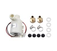 TONIXY Bomba solar de circulación de agua caliente de 12 V CC, motor silencioso sin escobillas, tasa de flujo de 8 l/min, rosca de 1/2 pulgada, para sistemas de calefacción