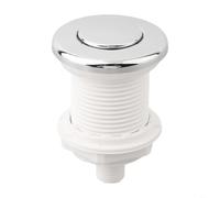 TONIXY Botón de aire de descarga de inodoro ABS PVC de acero inoxidable con manguera de 1 m, interruptor de presión de aire apto para Grohe Adagio cisterna sanitaria spa piscina y equipo triturador de