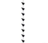 TONIXY Cadena de lluvia de pájaros de metal con diseño de cuenco colgante para decoración de canalones de jardín, resistente a la intemperie, función de agua al aire libre en bronce retro para porche