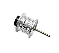 TONIXY Carrete de cebo pequeño para Daiwa 19 24 Tatula TW 100 para carrete ELITE CT100 Salamandura 150, sistema de freno fijo de eje de acero CNC para fundición estable, negro (plata)