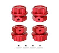 TONIXY Conector de aleación de aluminio para Arrma Kraton 110 4S V2 BLX para OUTCAST para coches MOJAVE 18 RC, pieza de actualización de metal mecanizado CNC con tornillo seguro para todoterreno (rojo
