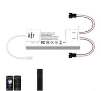 TONIXY Controlador de tira digital LED para ESP32 para ESP8266 con sonido de micrófono, más de 100 modos, control de aplicación WLED para WS2812B SK6812, iluminación de fiesta en casa, blanco (A)