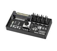 TONIXY Controlador de velocidad del ventilador de servidor, controlador de perilla de velocidad del ventilador de refrigeración soporta ajuste de múltiples velocidades, refrigeración efectiva para