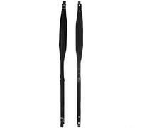 TONIXY Correa de acordeón de cuero ajustable para 16 a 120 graves hebillas de metal seguras franela suave transpirable cinturón de hombro 84-101 cm rojo verde negro para músicos (negro)