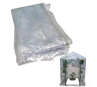 TONIXY Cubierta de invernadero de PVC de 143 x 143 x 195 cm, transparente o verde, resistente a la intemperie, repuesto para interior o exterior, jardín, casa sin marco (PVC)
