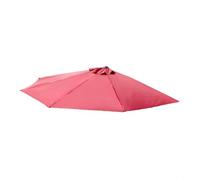 TONIXY Cubierta de repuesto para sombrilla semicircular de 3 x 15 m, tela de poliéster para jardín, patio, patio, impermeable, color amarillo, verde, azul, rojo (rojo)