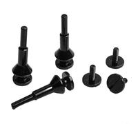 TONIXY Cut Off Wheels Die Grinder Accessories Paquete de 3 con compatibilidad de 3/8 y 1/4 pulgadas, construcción de acero al carbono, acabado chapado en negro