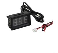 TONIXY Dc 12V LED Termómetro de monitoreo de temperatura con sonda de metal de 1 m, precisión de 0.1 °C, amplio rango de -50 a 110 ° C, para automoción, piscina, acuario, terrario, tanque de agua