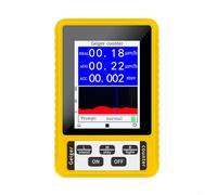 TONIXY Detector de radiación XR3 BR-9C Digital Detector de radiación nuclear Gamma Beta de rayos X con pantalla grande Material ABS amarillo
