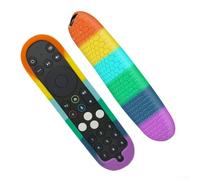TONIXY Funda de silicona para Stream Box Remote Pr3, cubierta antideslizante a prueba de golpes, protección de agarre ligero para uso en cine en casa, negro (arcoíris)