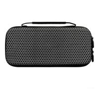 TONIXY Funda de transporte para Switch 2, carcasa dura de viaje delgada de EVA, 10 ranuras para cartuchos de juego, protección ligera en blanco o negro (negro)