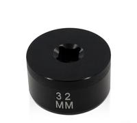 TONIXY Herramienta de enchufe de tapa superior de horquilla de 32 mm, aleación de aluminio, unidad de 3/8 pulgadas para Fox Fork Series 36/38/40, compatible para un mantenimiento preciso de suspensión