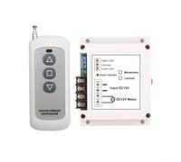 TONIXY Interruptor de control remoto inalámbrico RF, controlador de motor inalámbrico, interruptor de marcha atrás CC 12V/24V 40A RF control remoto para cortina eléctrica, puerta de garaje, radio de