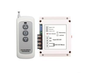TONIXY Interruptor de control remoto inalámbrico RF, controlador de motor inalámbrico, interruptor de marcha atrás CC 12V/24V 40A RF control remoto para cortina eléctrica, puerta de garaje, radio de