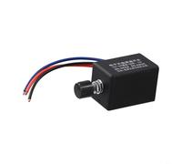TONIXY Interruptor de perilla de velocidad de ventilador eléctrico continuo de 12 V/24 V, para controlador de motor PWM con disipador de calor para descongelación de calentador de coche (sin disipador