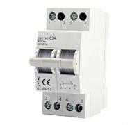 TONIXY Interruptor de transferencia manual de doble potencia entrelazado con disyuntor montado en riel para sistemas eléctricos 1P/2P/3P/4P, protección contra cortocircuitos para mejoras del hogar (4P