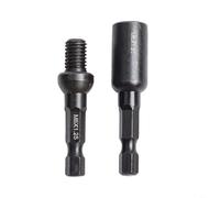 TONIXY Juego de 2 piezas de pernos de suspensión M6-M10 e inserto roscado, adaptador de enchufe autorroscante con vástago hexagonal de 1/4 pulgadas, acero al cromo vanadio para proyectos de