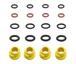 TONIXY Juego de 20 boquillas de junta tórica para lavadoras a presión Kärcher K2 K3 K4 K5 2.640-729.0, juntas de goma para mantenimiento de limpieza de jardín, color negro