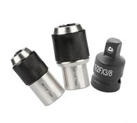 TONIXY Juego de 3 llaves de vaso ajustables para llaves cuadradas de 3/8 pulgadas, construcción de metal con dos tamaños de mandíbula para grifos M3-M6 y M8-M12, ideal para roscar, escariar y