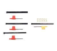 TONIXY Juego de 4 barras de perforación de torno CNC S06K-S10K SCLCR06 con 10 insertos de carburo CCMT060204-HM para operaciones de torneado de acabado y acabado de acero