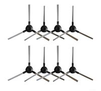 TONIXY Juego de 8 cepillos laterales de repuesto para aspiradora robot de plástico y nailon, para Taurus Homeland Gyro RVCA1001B