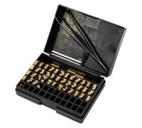 TONIXY Juego de letras de cobre de estampado en caliente, fuente de impresión de metal 120PCS, para máquina de codificación de fecha HP-241 DY-8 2x3x15mm