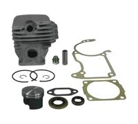 TONIXY Kit de cilindro y pistón de 44 mm con juego completo de juntas para motosierra 026 Ms260, construcción de metal, aumenta la potencia para corte al aire libre y mantenimiento de jardines