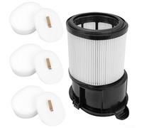 TONIXY Kit de filtros de repuesto para robot aspirador Shark IP3251/IP3251C/IP3252/IP1250/IP1251/IP1255QPR, incluye filtro de estación base y 3 filtros de algodón