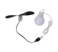 TONIXY Kit de hoja de motor de turbina eólica, con cable USB de luz LED, construcción de metal ABS para principios de generación de energía eólica para estudiantes