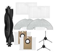 TONIXY Kit de piezas de repuesto para robot aspirador y fregona Airzeen Q10 Pro, incluye cepillo principal, cepillos laterales, filtros HEPA, paños de fregona y bolsas de polvo, accesorios de