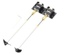 TONIXY Kit de transmisión de barco RC con 130 piezas de plástico y metal, 2 juegos de hélice de eje de 15 cm, montaje de barco modelo de bricolaje compatible con múltiples tipos de barco RC para