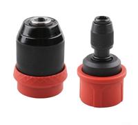 TONIXY Llave de portabrocas, adaptador de taladro de 90 grados, portabrocas de liberación rápida para brocas hexagonales de 6,35 mm, adaptador de cambio rápido para taladros eléctricos con cable e