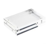 TONIXY Marco de fotos para fotos acrílicas, acabado transparente con soportes magnéticos para cualquier hogar u oficina para mostrar tus recuerdos (5,5 x 8,2 cm)