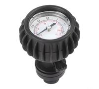 TONIXY Medidor de presión de aire con pantalla PSI/BAR para kayak inflable barco, medidor de presión de plástico compacto para rafting, surf, paddleboard, negro, 5 x 5 x 8 cm