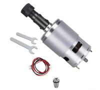 TONIXY Motor de husillo CNC 775 CC 12-24 V 100 W 20000 RPM ER11 Kit de pinzas para máquinas de grabado y fresado CNC 3018 1610, cuerpo de aleación con eje de 5 mm