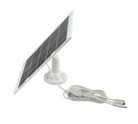 TONIXY Panel solar de 9 W 5 V para cámara de seguridad, cable de carga 3 en 1 de 4 m, IP66 impermeable, silicona monocristalina de alta eficiencia, para cámaras de batería de baja potencia