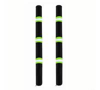 TONIXY Paquete de 2 cubiertas reflectantes para postes de remolque de barco, poliéster impermeable de 36 pulgadas con protección de espuma Epe para barcos de pesca y veleros, negro, verde y blanco