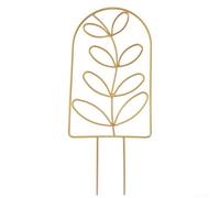 TONIXY Paquete de 2 marcos de soporte de hierro forjado para plantas, enrejado de jardín negro para vides, flores, verduras, varillas de fijación resistentes a la corrosión para decoración de patio al